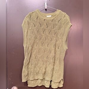 sleeveless knit sweater vest